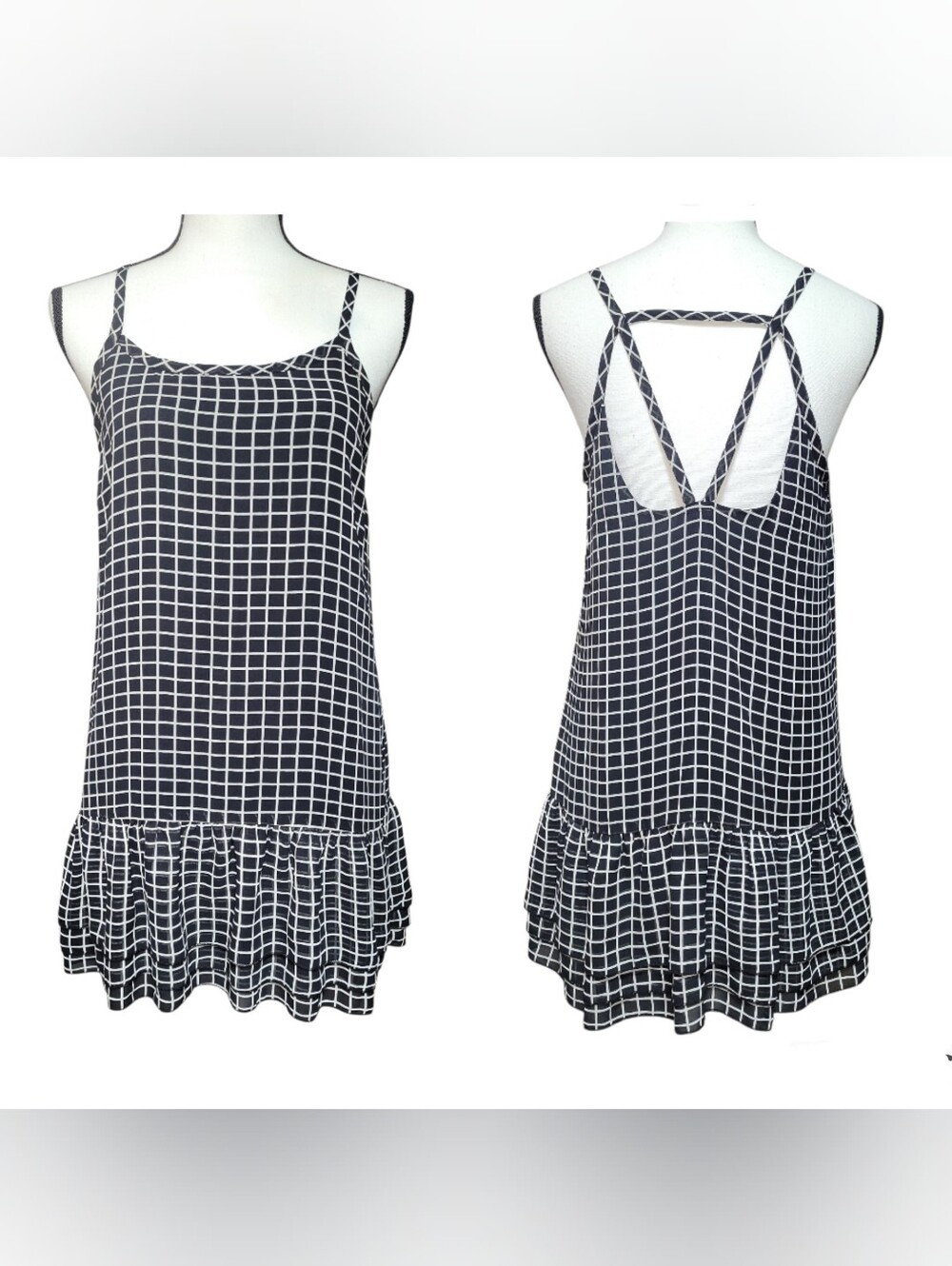 TCEC Windowpane Mini Dress